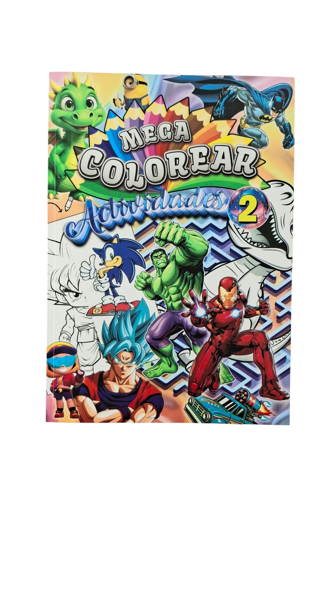 Mega colorear 2 niños actividades 80 paginas