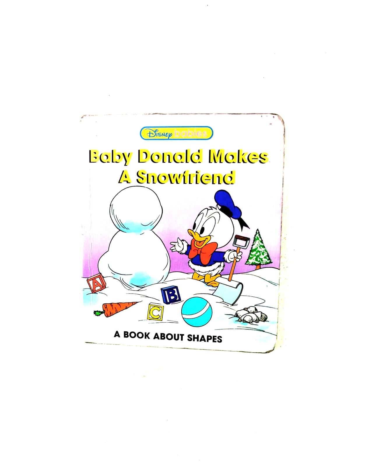 Baby Donald makes a snowfriend