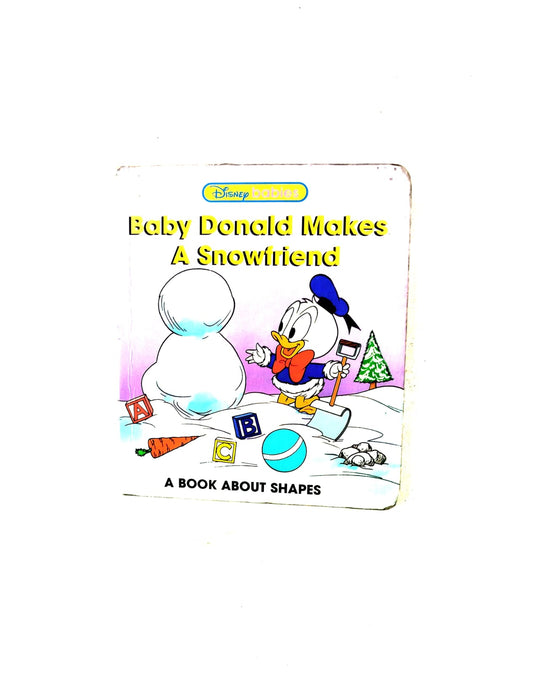 Baby Donald makes a snowfriend