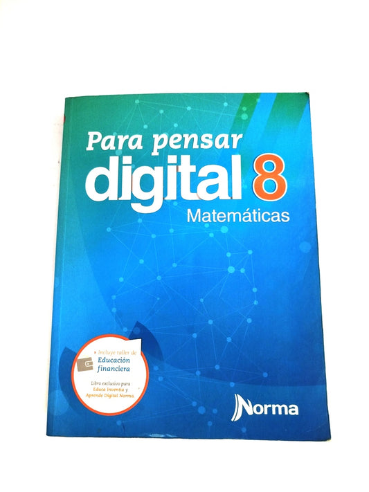 Norma matemáticas para pensar 8