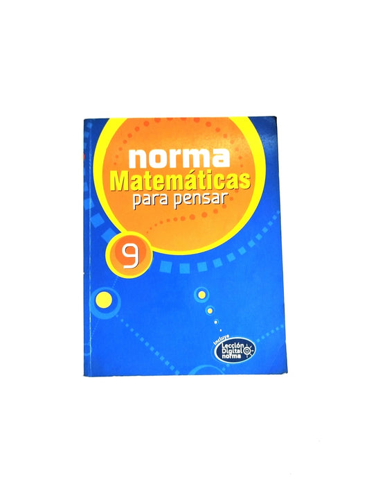 Norma matemáticas para pensar 9