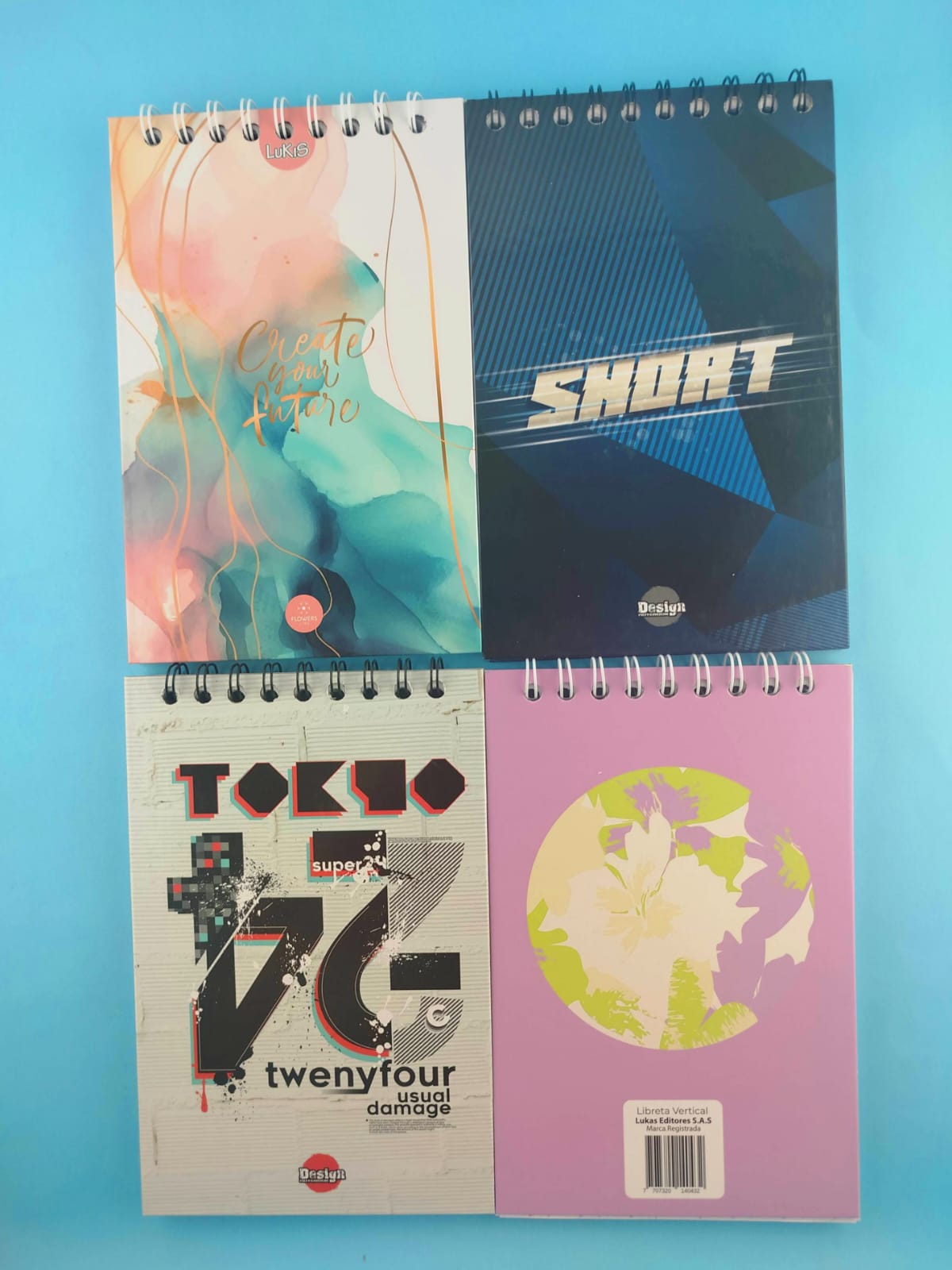 Libreta argollada vertical lukis by Lukis