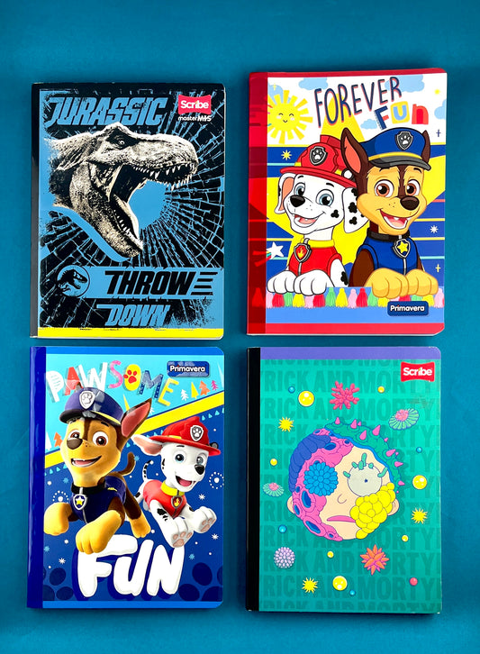 Cuaderno cosido 100 hojas cuadriculado gama series Niño