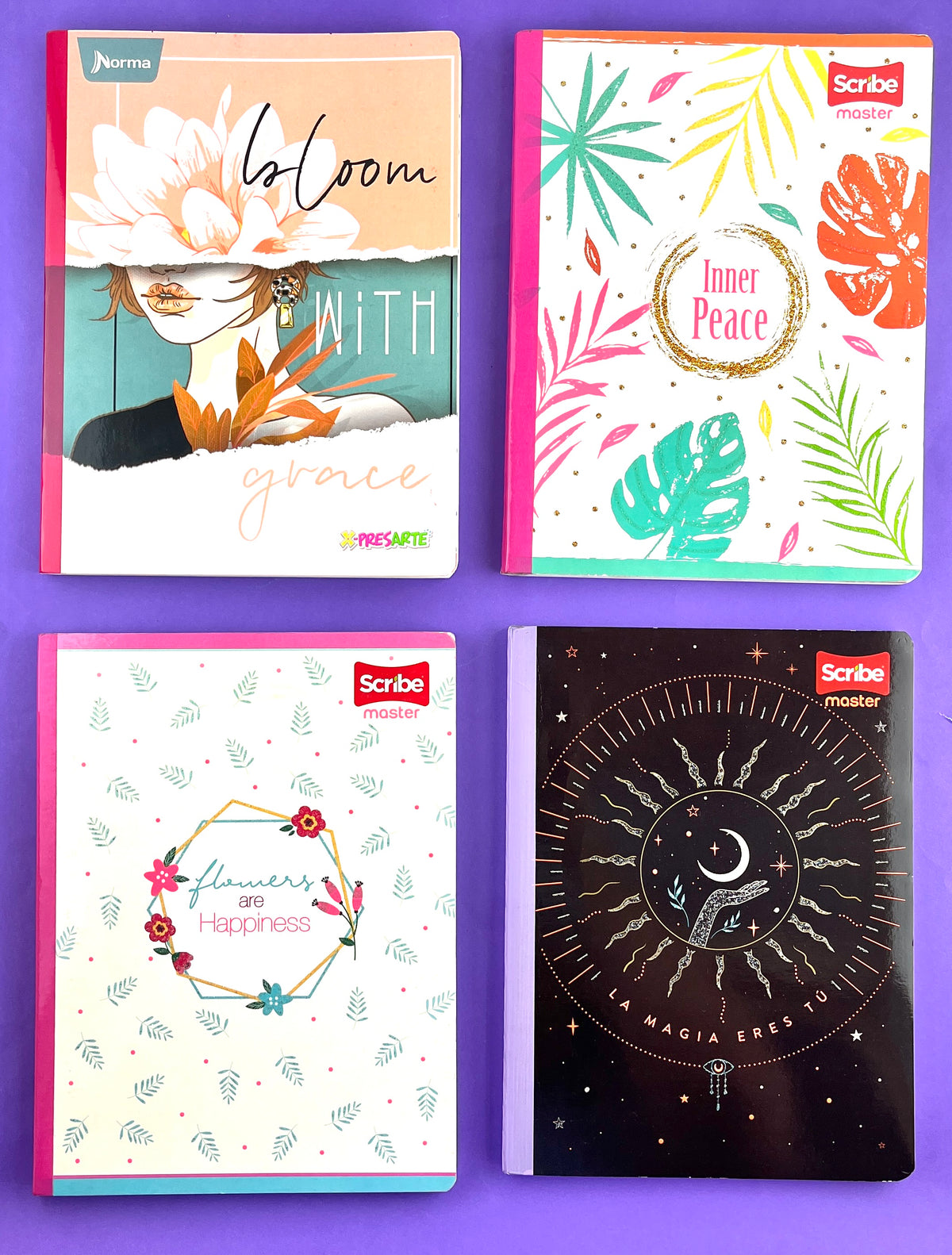 Cuaderno cosido 100 hojas doble línea gama intermedia Niña by Scribe/X-presarte