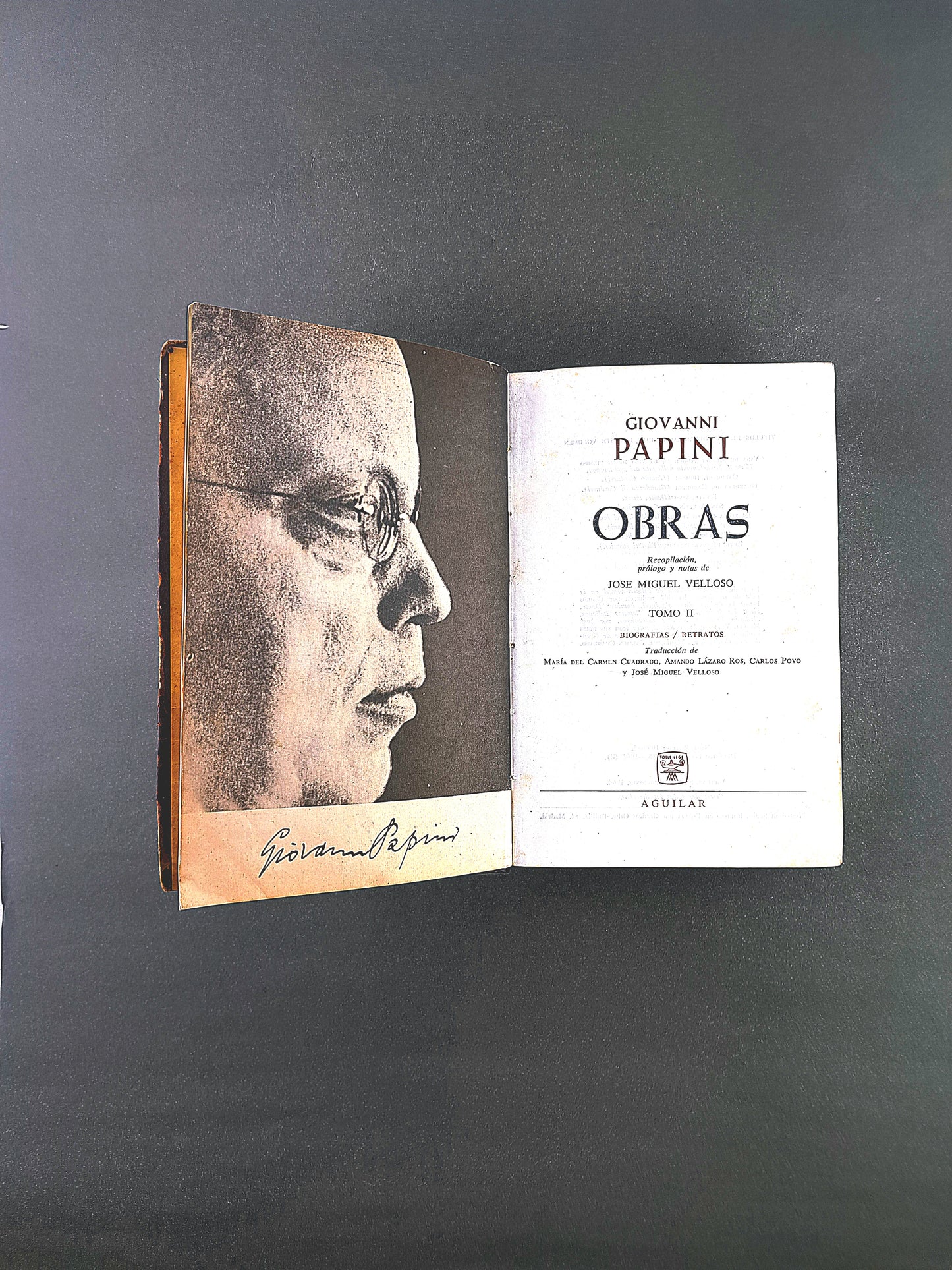 Giovanni Papini tomo 2 Biografías - Retratos