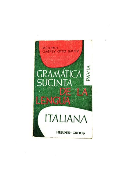 Gramática sucinta de la lengua italiana
