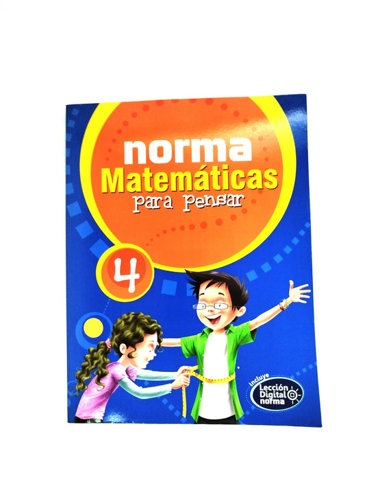 Norma matemáticas para pensar 4