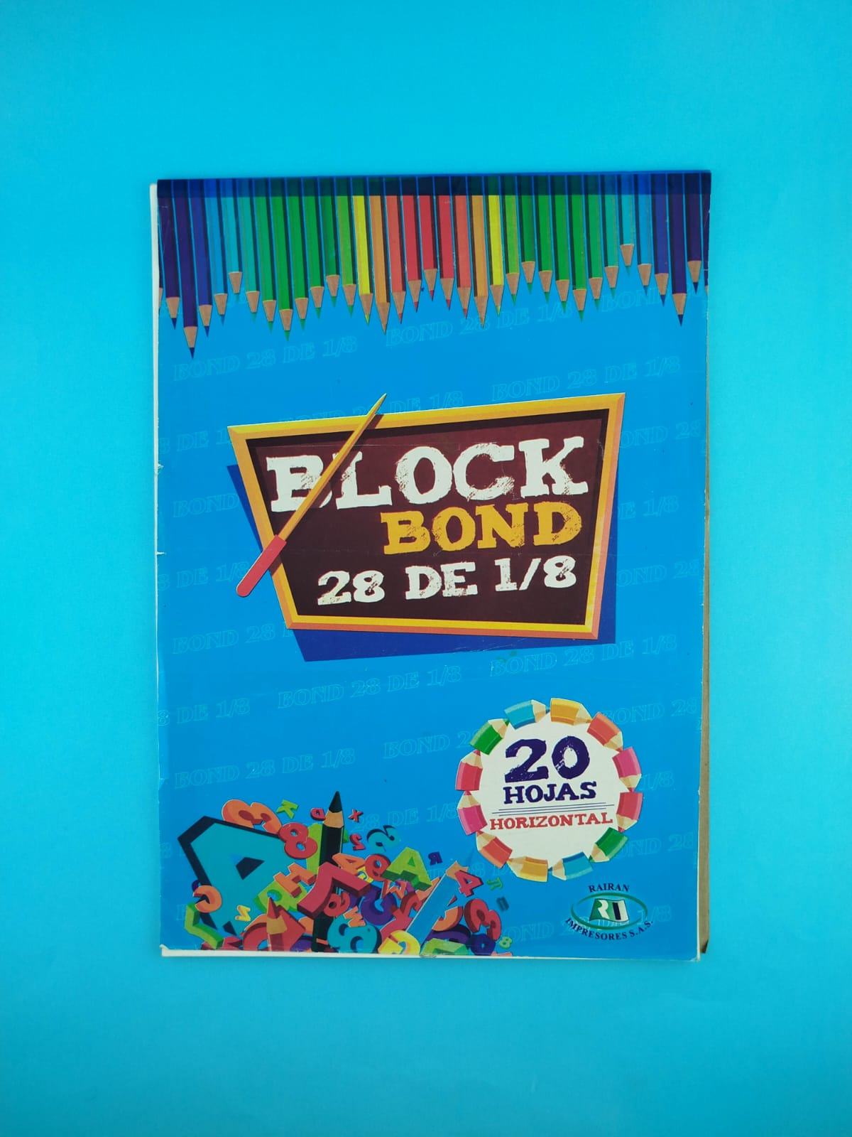 Block bond 28 de 1/8 x20 hojas