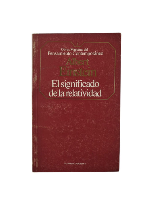 El significado de la relatividad by Albert Einstein