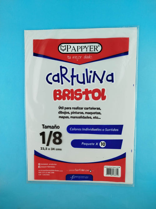Cartulinas blancas x7 1/8 by Pappyer