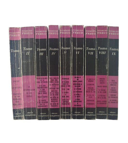 Obras completas Sigmund Freud 9 tomos