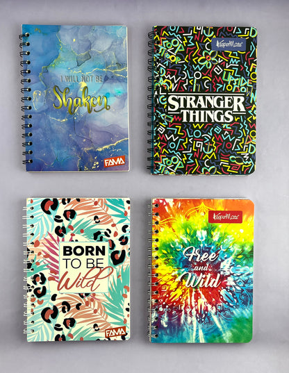Cuaderno argollado pequeño 85 Línea corriente económico Mujer