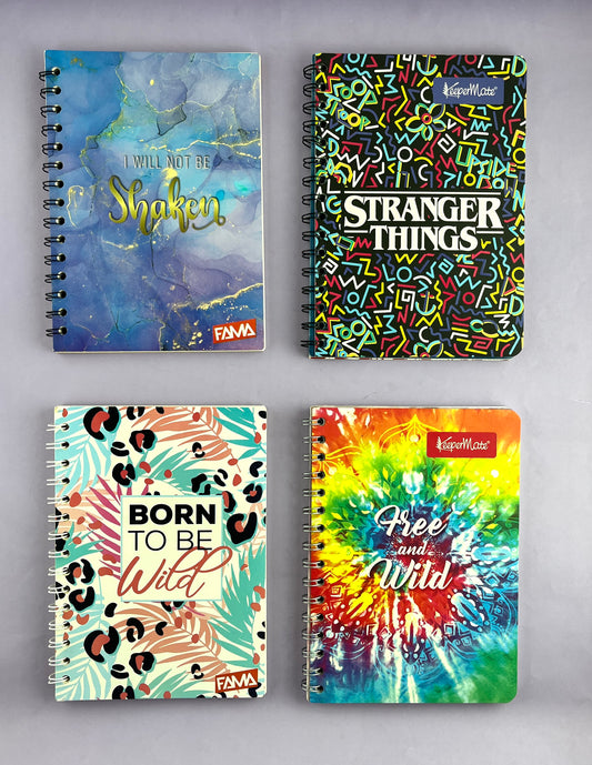 Cuaderno argollado pequeño 85 Línea corriente económico Mujer