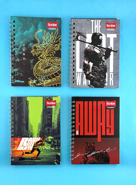 Cuaderno argollado pequeño 85 Línea corriente pasta dura Hombre