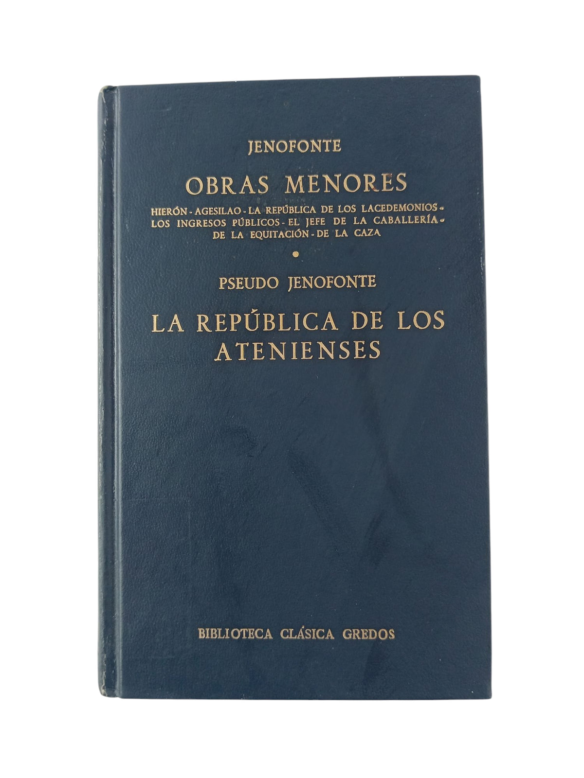 Obras menores:Hierón, Agesilao, La república de los lacedemonios, los ingresos públicos, el jefe de la caballería, de la equitación, de la casa. Pseudo Jenofonte La república de los atenienses by Jenofonte