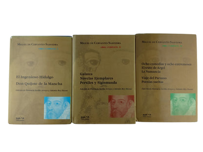 Obras completas de Cervantes 3 Tomos