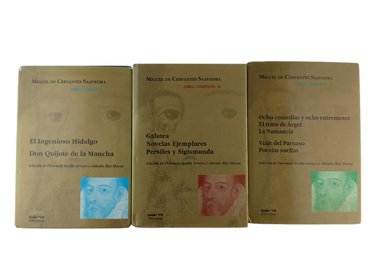 Obras completas de Cervantes 3 Tomos