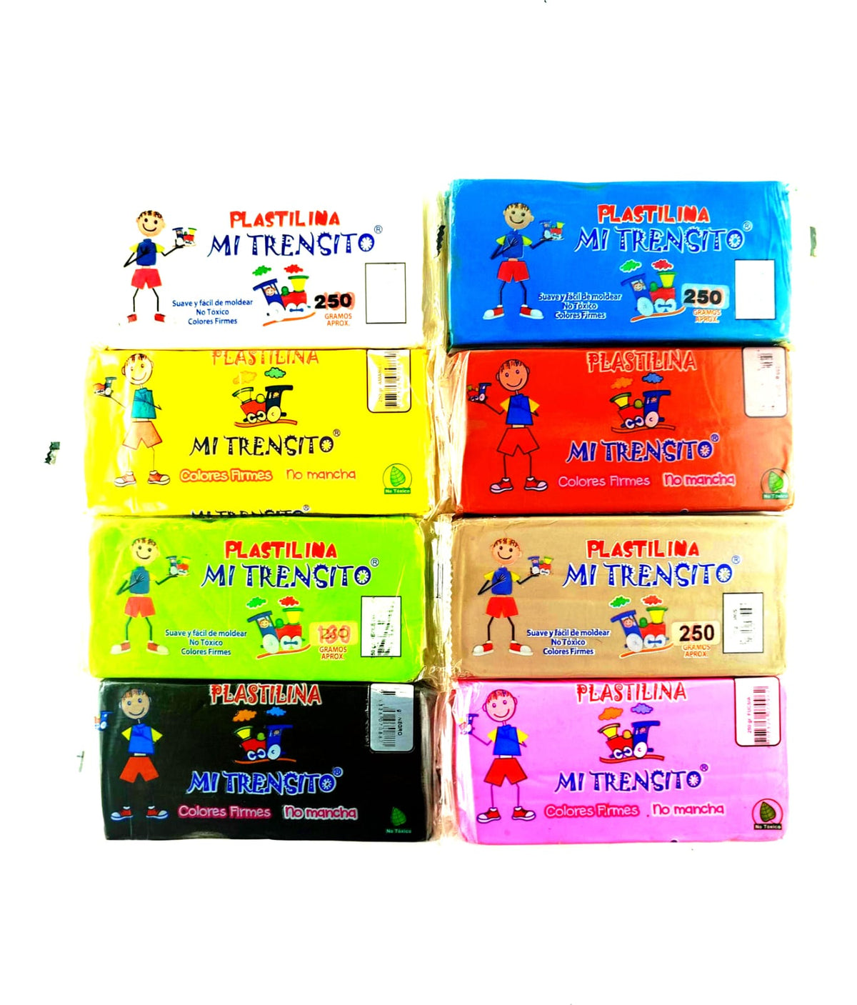 Plastilina mi trensito en barra 250gr colores surtidos by Mi trensito