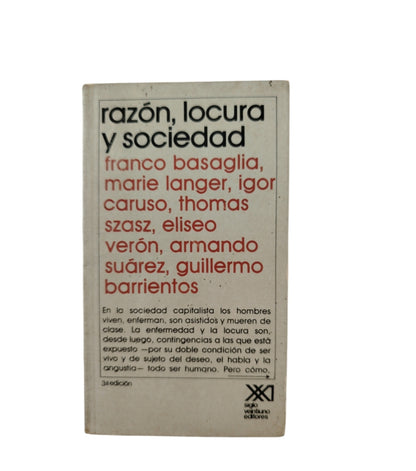 Razón, locura y sociedad by Franco Basaglia, Marie Langer