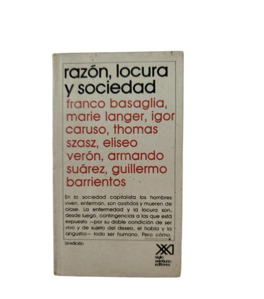 Razón, locura y sociedad by Franco Basaglia, Marie Langer