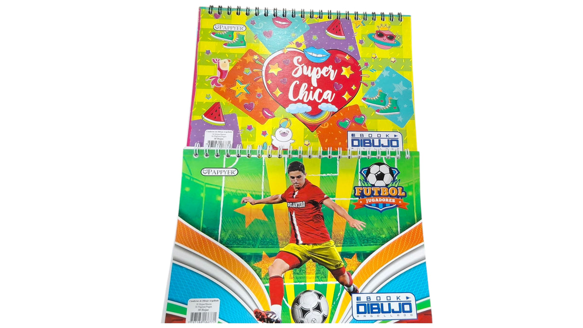 Cuaderno de dibujo argollado Pappyer surtido 36 hoj by Varios
