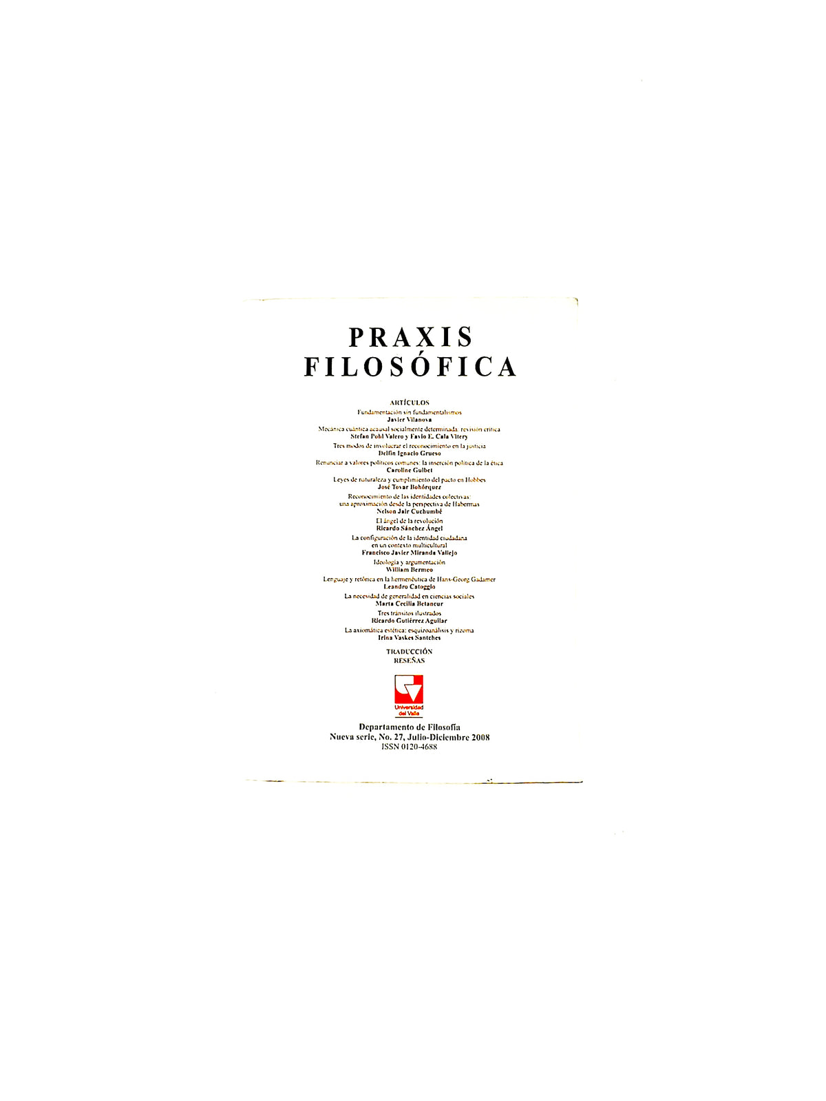 Praxis filosófica by Varios