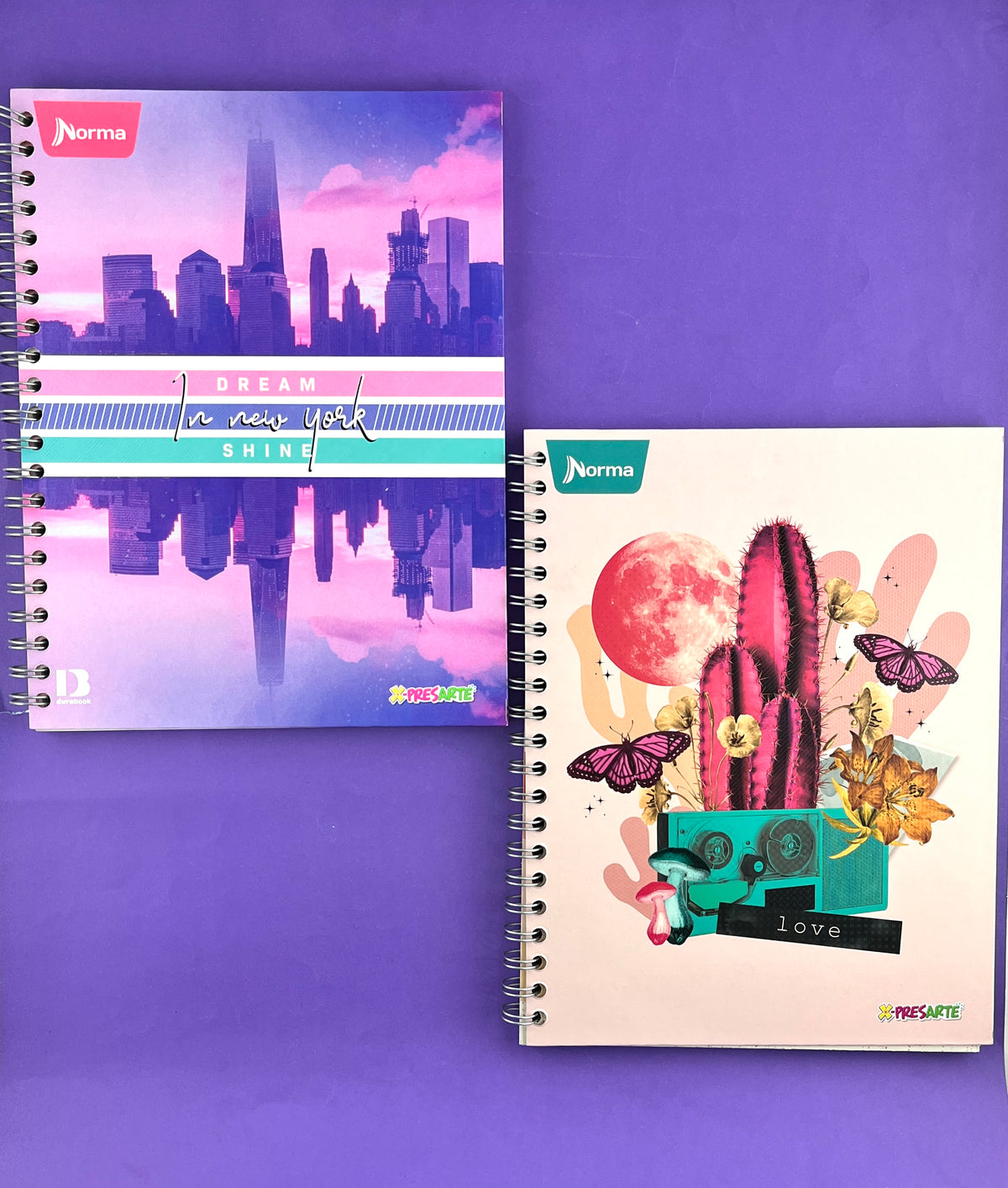 Cuaderno argollado grande 105 cuadriculado pasta dura mujer by Norma/Pappyer