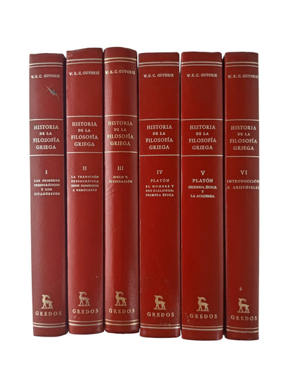 Historia de la filosofía griega 6 tomos