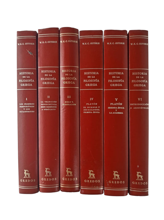 Historia de la filosofía griega 6 tomos