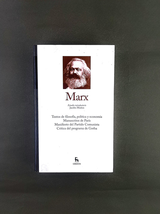 Marx Textos de Filosofía,Política y Economía,Manuscritos de París, Manifiesto del Partido Comunista Crítica del Programa de Gotha