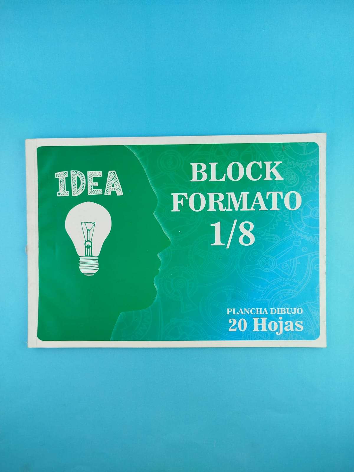 Block formato 1/8 plancha de dibujo 20 hojas