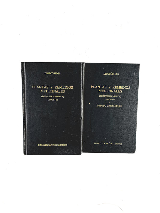 Plantas y Remedios Medicinales 2 volumenes (De materia médica) Libtos I-III y IV-V - Pseudo Dioscórides