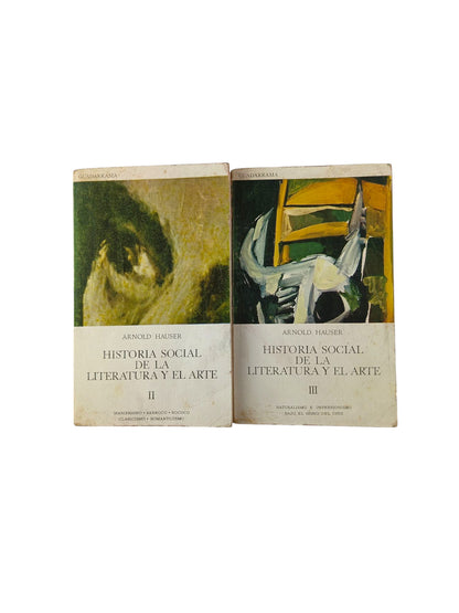 Historia Social de la literatura y del arte tomo 2 y 3