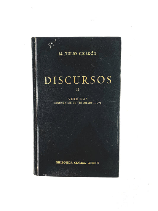 M.Tulio Cicerón Discursos tomo II Verrinas segunda sesión (Discursos III-V)
