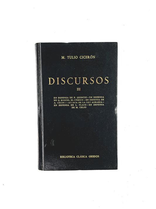 M.Tulio Cicerón Discursos tomo III