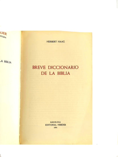 Breve diccionario de la Biblia