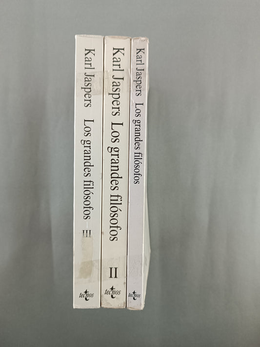 Los grandes filósofos karl jaspers tomo I,II,III