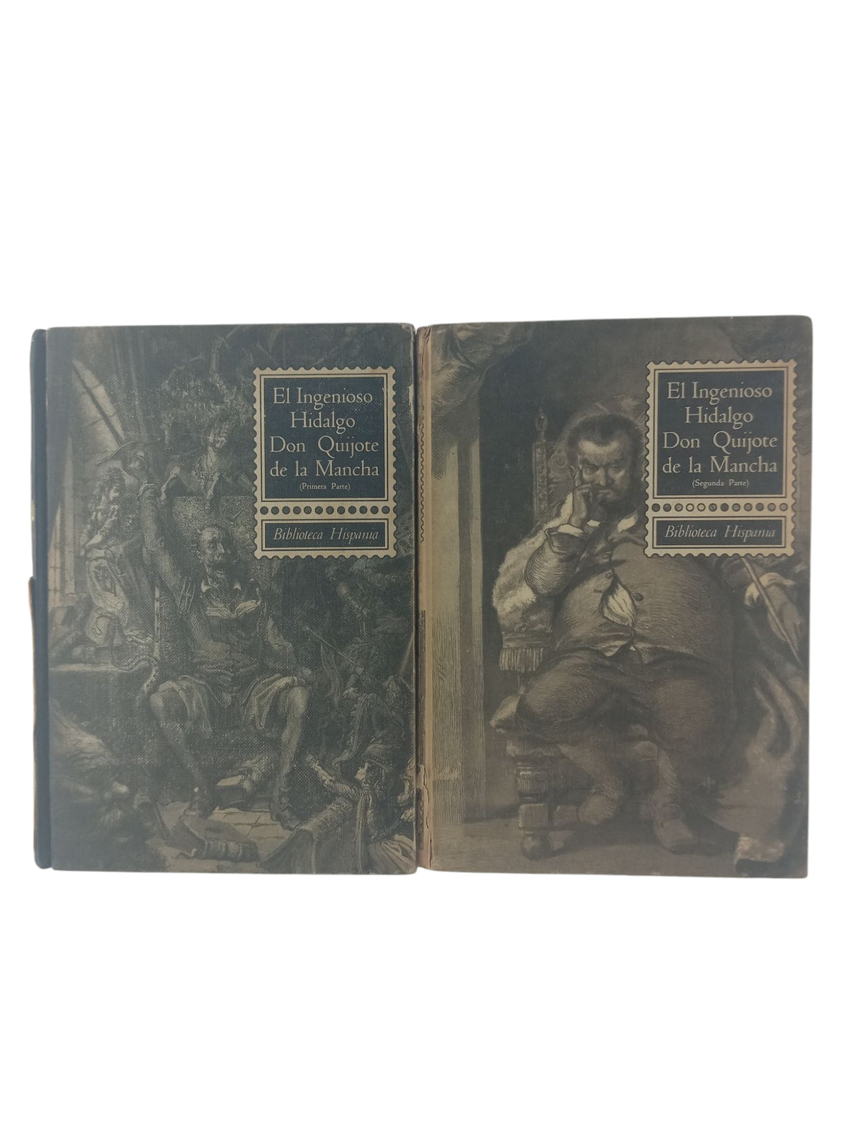 El ingenioso Hidalgo Don Quijote de la mancha 2 tomos by Miguel de Cervantes