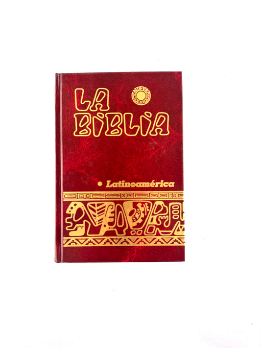 Biblia latinoamérica pequeña tapa dura vinotinto con índice by Latinoamérica