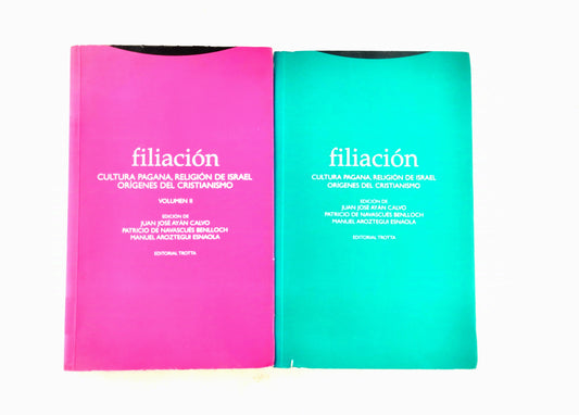 Filiación 2 tomos cultura pagana religión de Israel orígenes del cristianismo