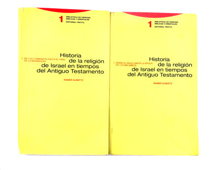 Historia de la religión de Israel en tiempos del antiguo testamento