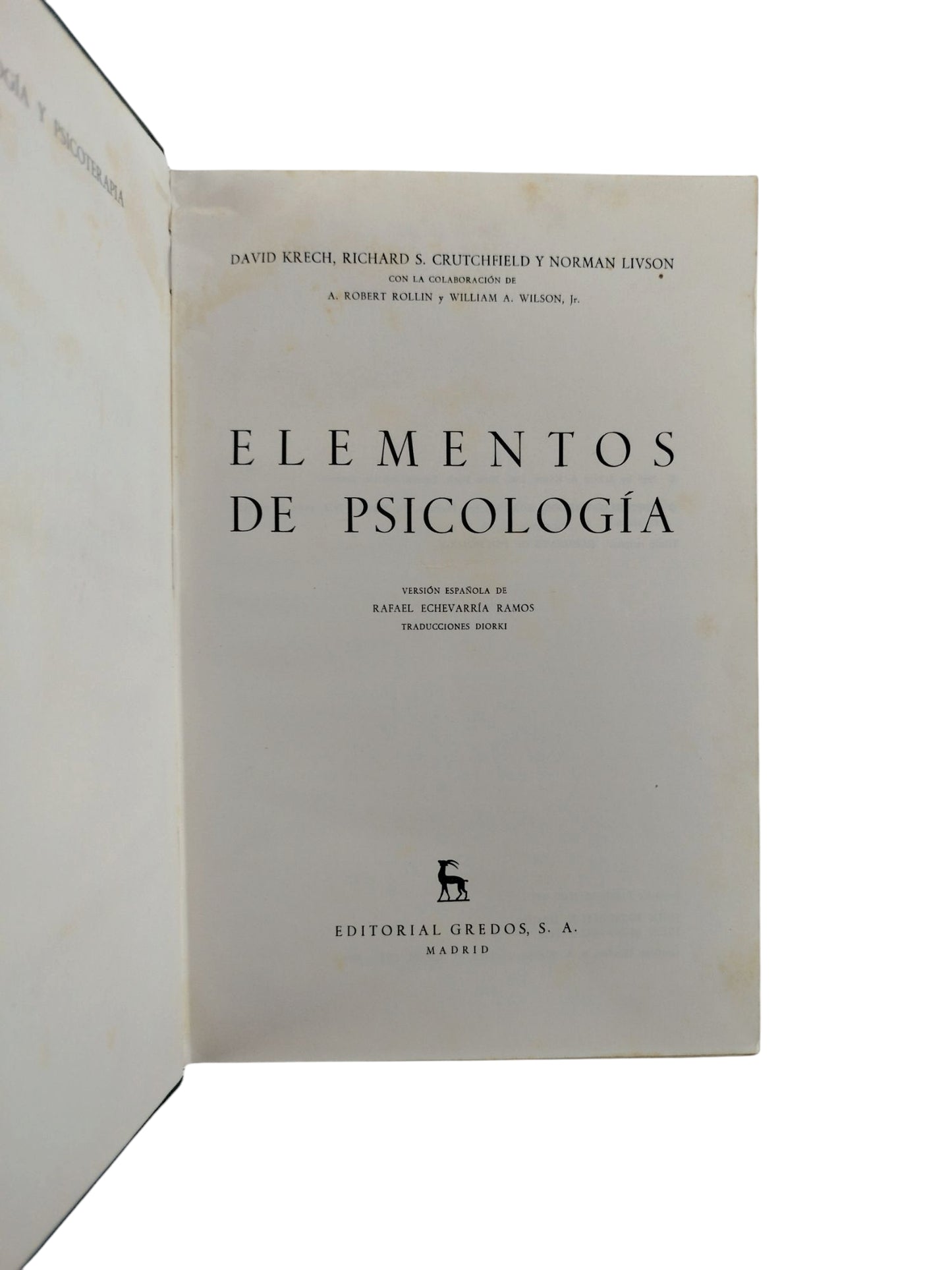 Elementos de Psicología