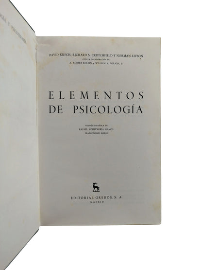 Elementos de Psicología