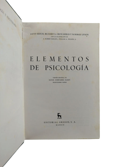 Elementos de Psicología