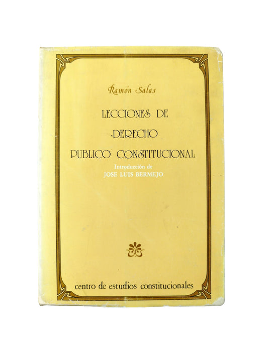 Lecciones de derecho publico constitucional