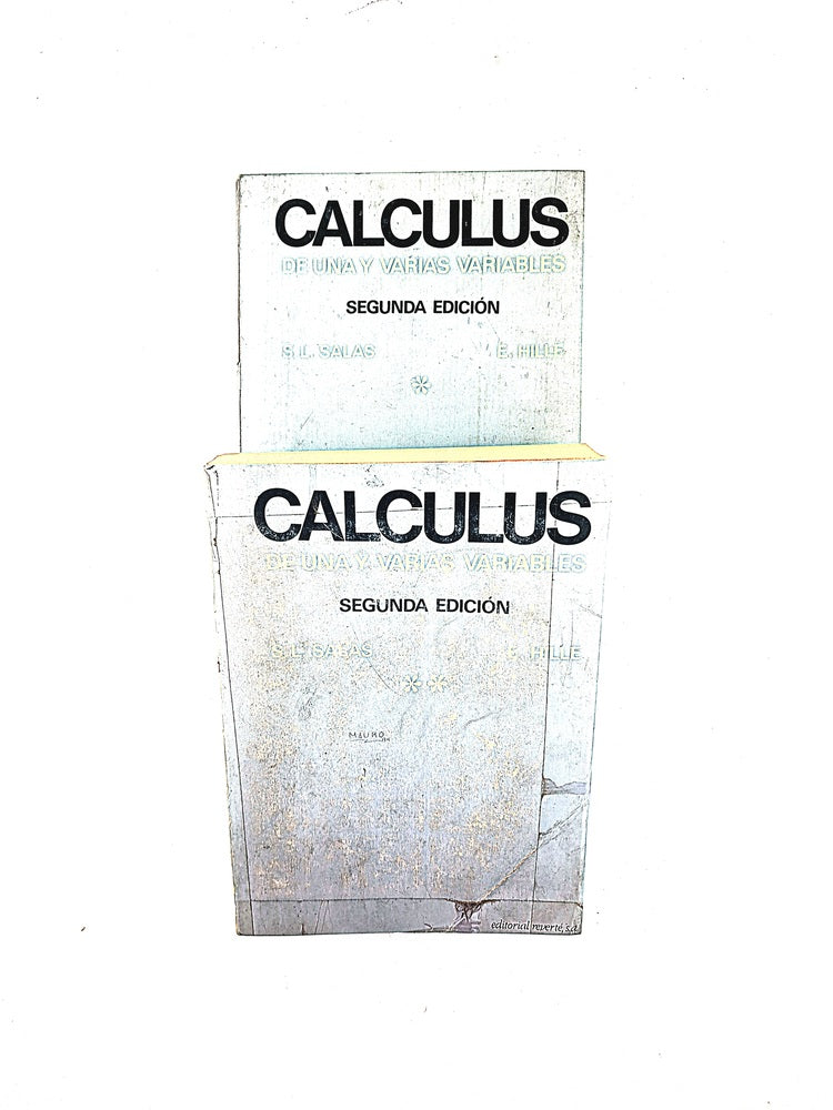 Cálculus de una y varias variables segunda edición tomo 1 y 2 by S.l. Salas E. Hille