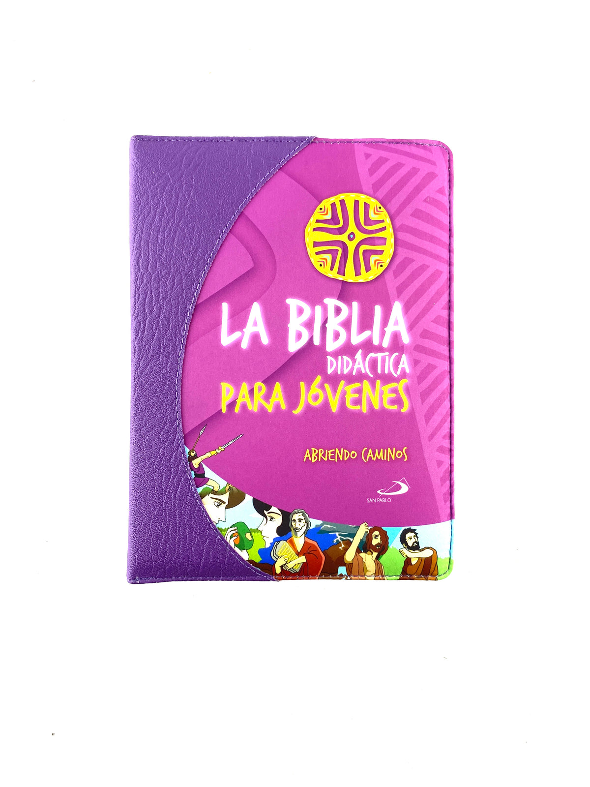 Biblia didáctica para jóvenes morada con cierre by Abriendo caminos