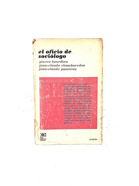 El oficio de sociólogo