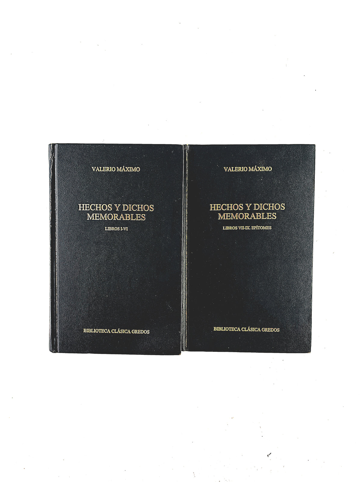 Hechos y Dichos Memorables 2 volumenes Libros (I-VI) Libros (VII-IX) Epítomes by Valerio Máximo