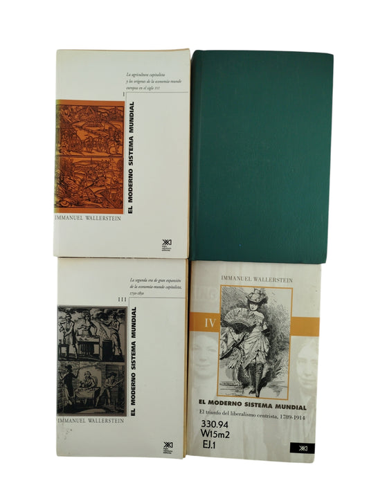 El Moderno Sistema Mundial - I. (Siglo XVI) II. (1600-1750) III. (1730-1850) IV. (1789-1914)